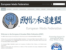 Tablet Screenshot of europeanwadofederation.com